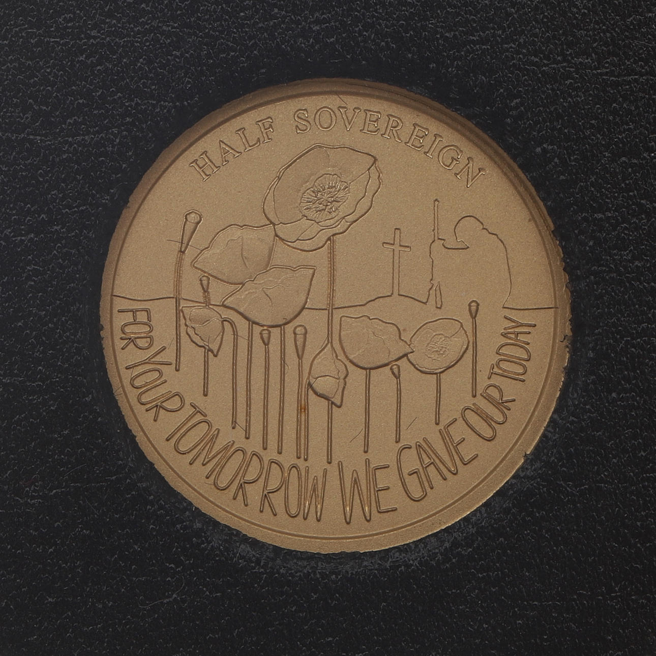 MEDIO SOBERANO DE ORO, CENTENARIO DE ALDERNEY, 2018.