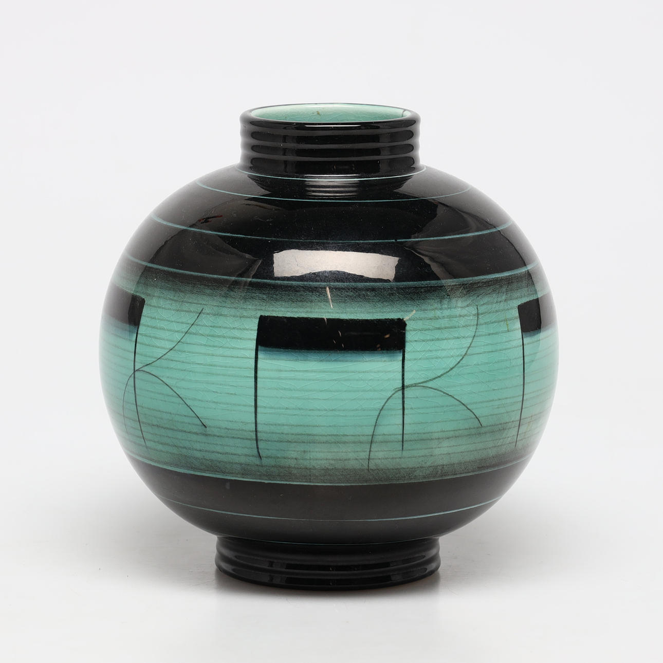 ILSE CLAESSON. Vas, "Series 5", Art Deco, Rörstrand.