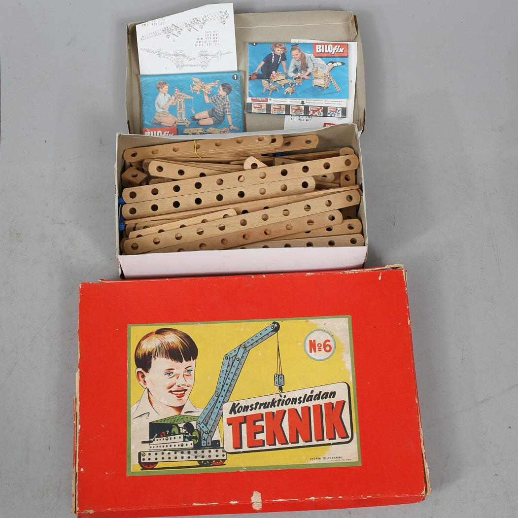 MECCANO, byggeboks "Teknik" nr. 6 og .BILOFIX.