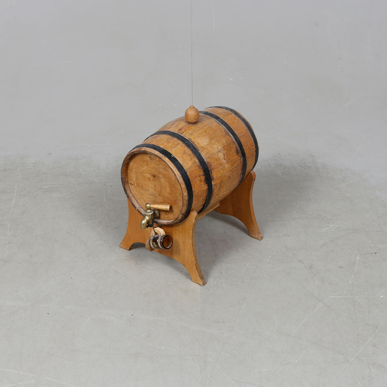 BARREL IN PLACE, 1900s.