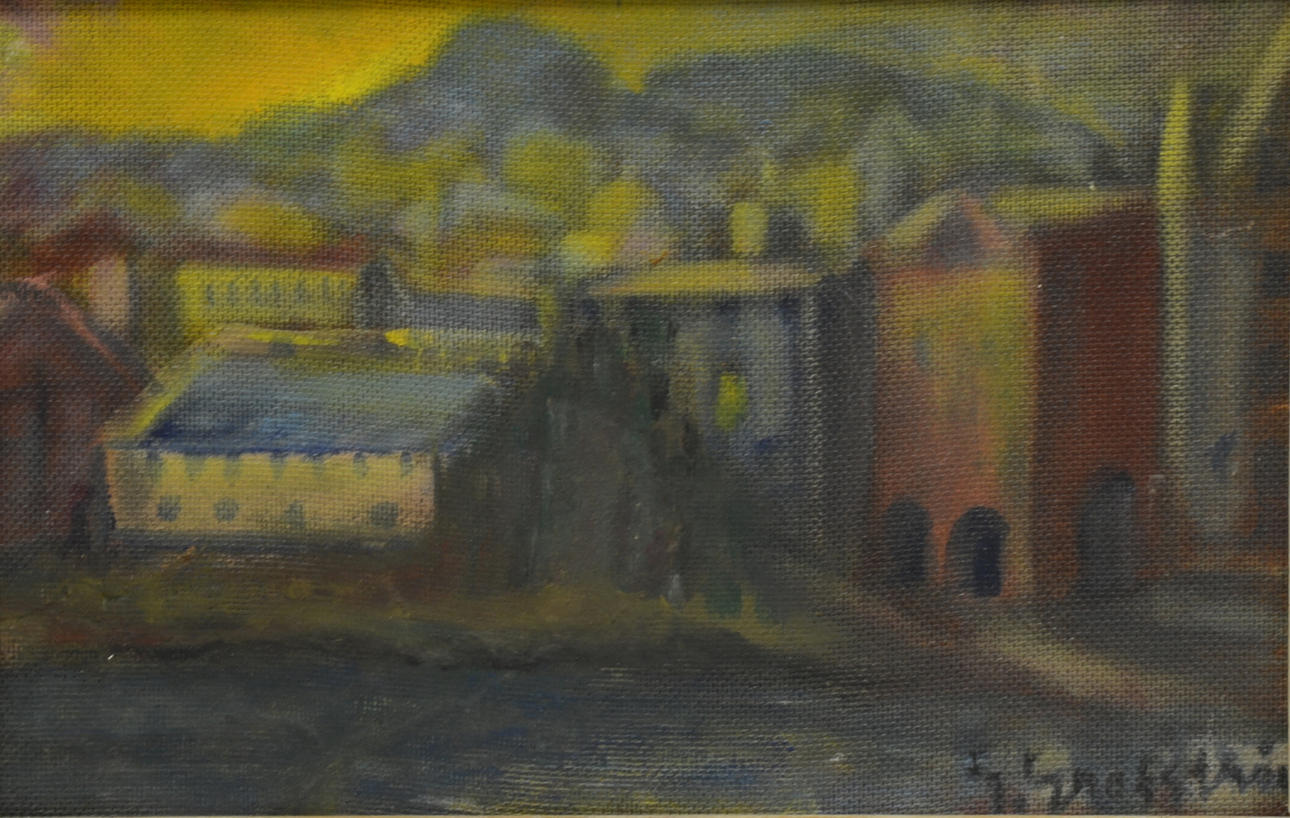 GUSTAF GRAFSTRÖM. Olja på pannå.