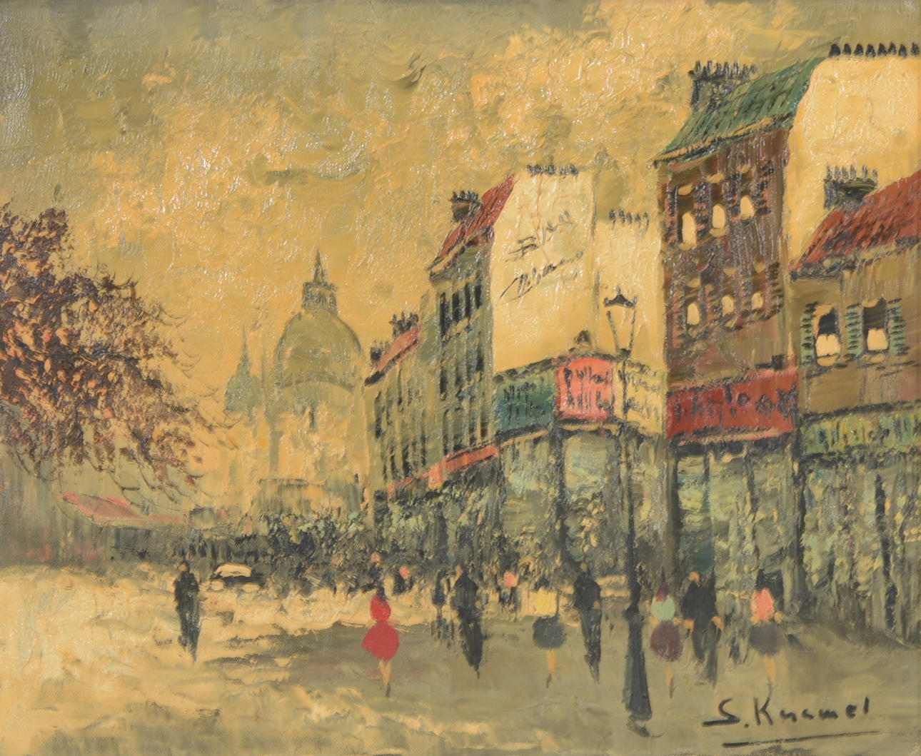 SIMON KRAMER. Olja på duk.