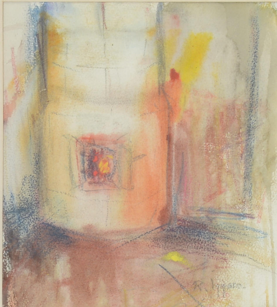 ROLF IGGMO. Akvarell.