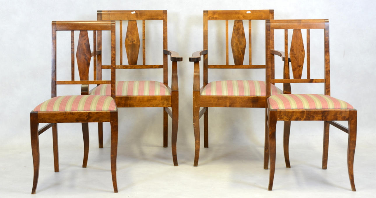 STOLAR, 4 stycken, Karl-Johan stil, 1900-tal.