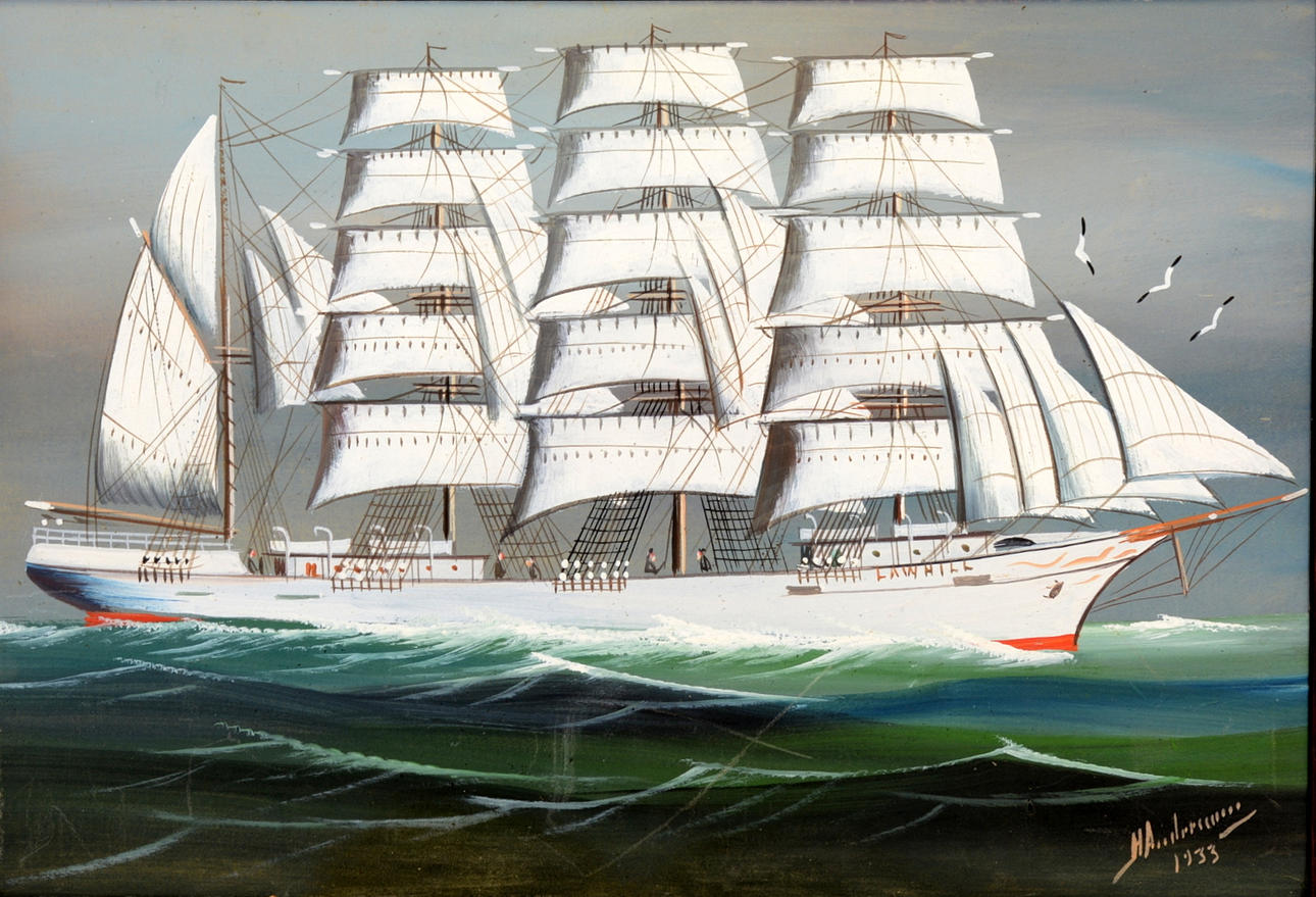 OIDENTIFIERAD KONSTNÄR. Gouache.