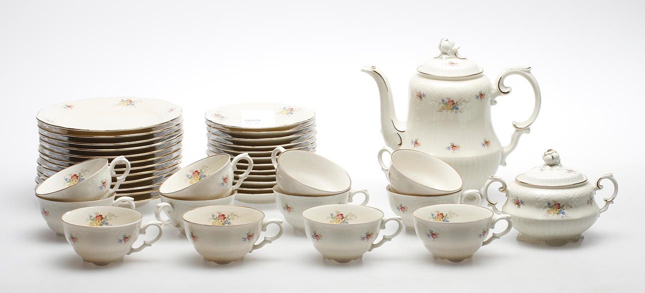 KAFFESERVIS, 27 delar, porslin, Rörstrand.
