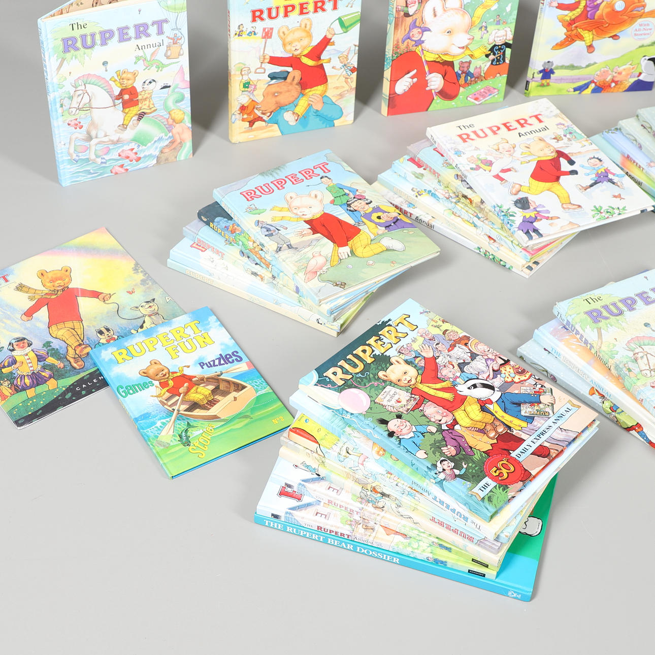 A LARGE COLLECTION OF RUPERT THE BEAR ANNUALS. Books, Maps ...