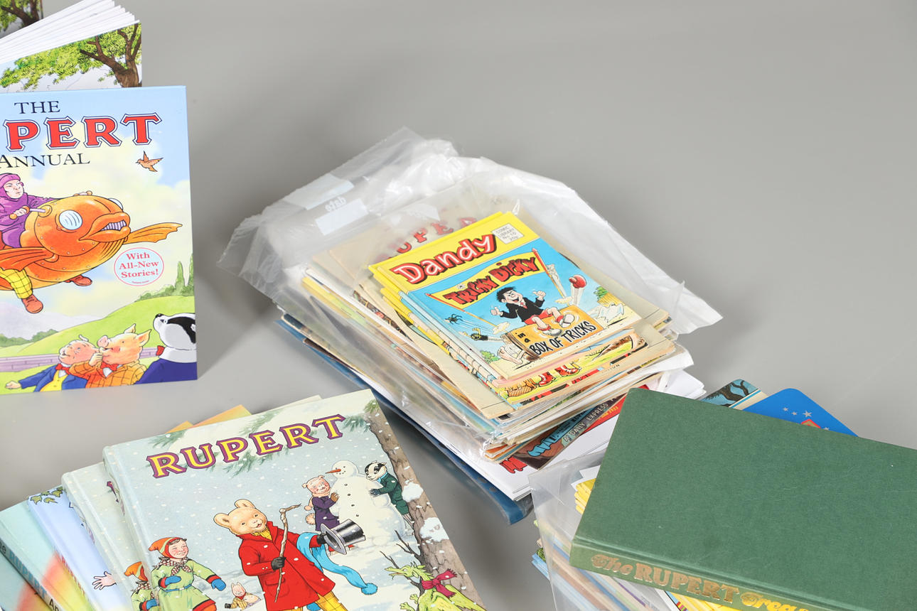 A LARGE COLLECTION OF RUPERT THE BEAR ANNUALS. Books, Maps ...