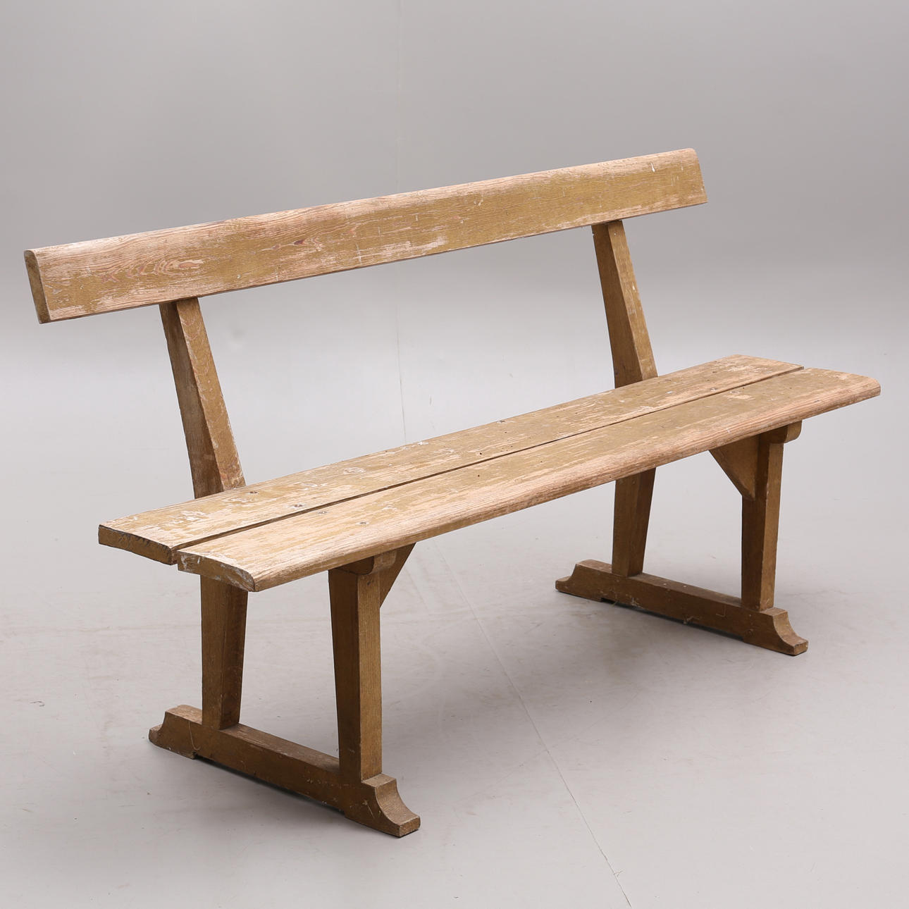 CHURCH PEW, wood.