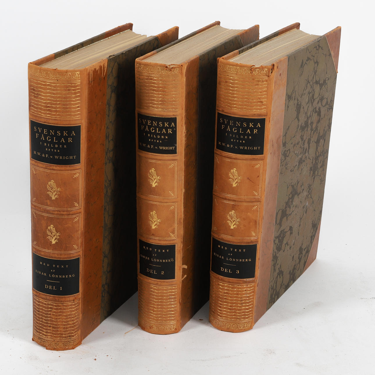 VON WRIGHT, SVENSKE FUGE, tre bind, 1929.