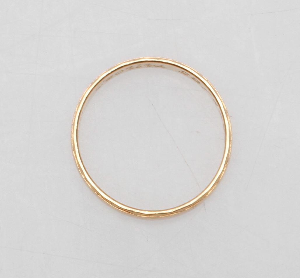 RING, 18k guld, vikt ca 3 gr.