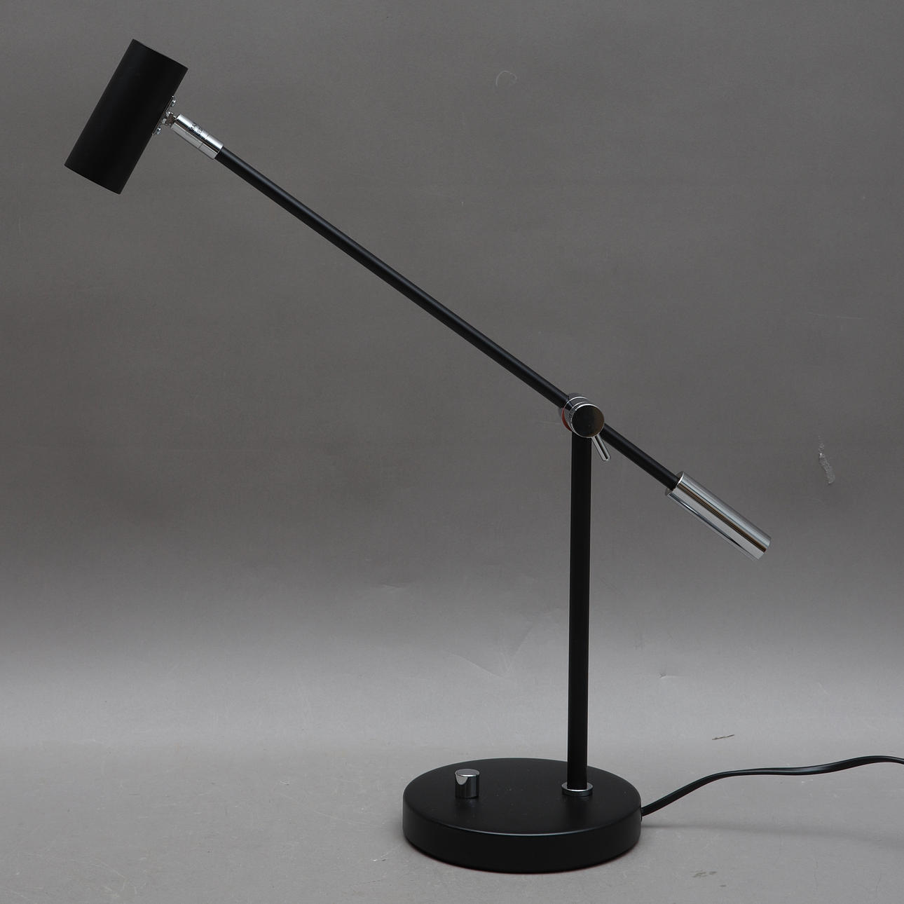 TABLE LAMP, matt black metal, "Cato", Belid.