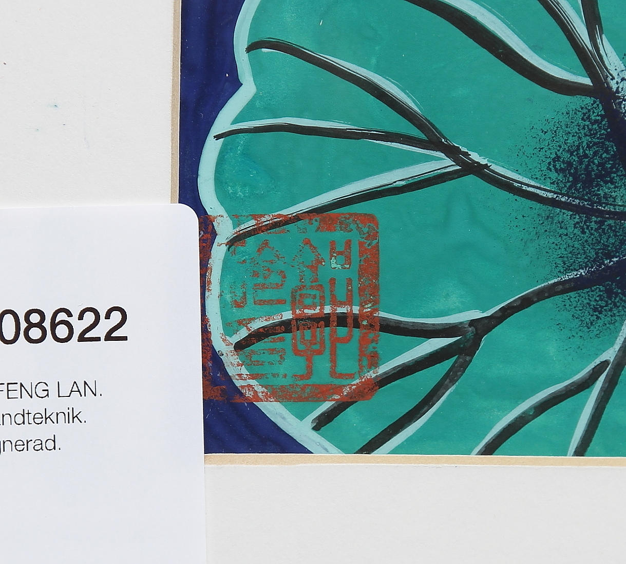 LI FENG LAN. Blandteknik. Signerad.