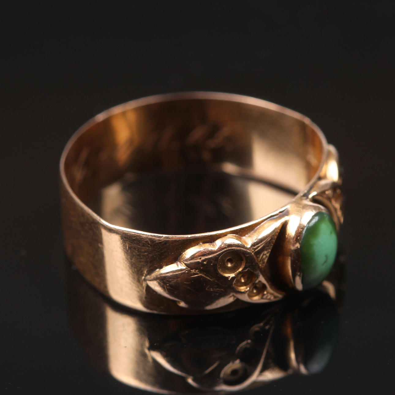 RING, med sten, 18k guld, Guldvaruaktiebolaget G. Dahlgren & Co Ab, 1903.