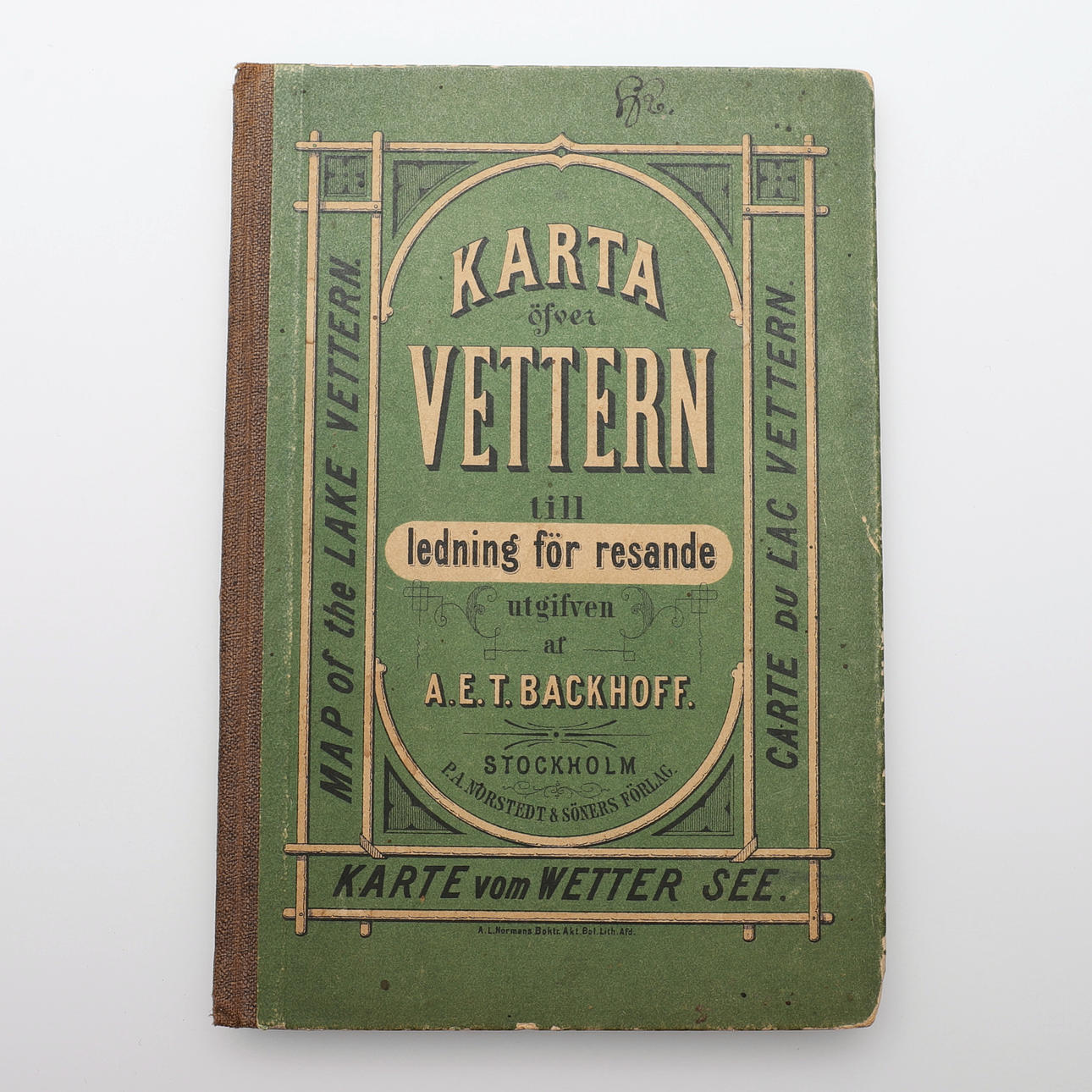 VEJRKORT FOR GUIDE TIL REJSENDE 1874.