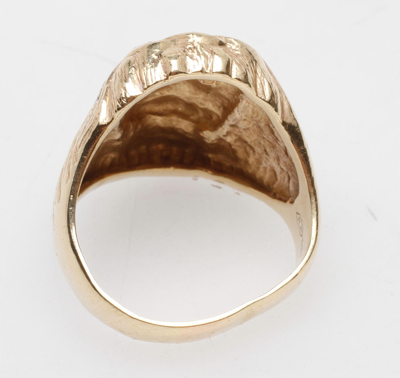 KLACKRING, 14k guld, vikt ca 16,6 gr.