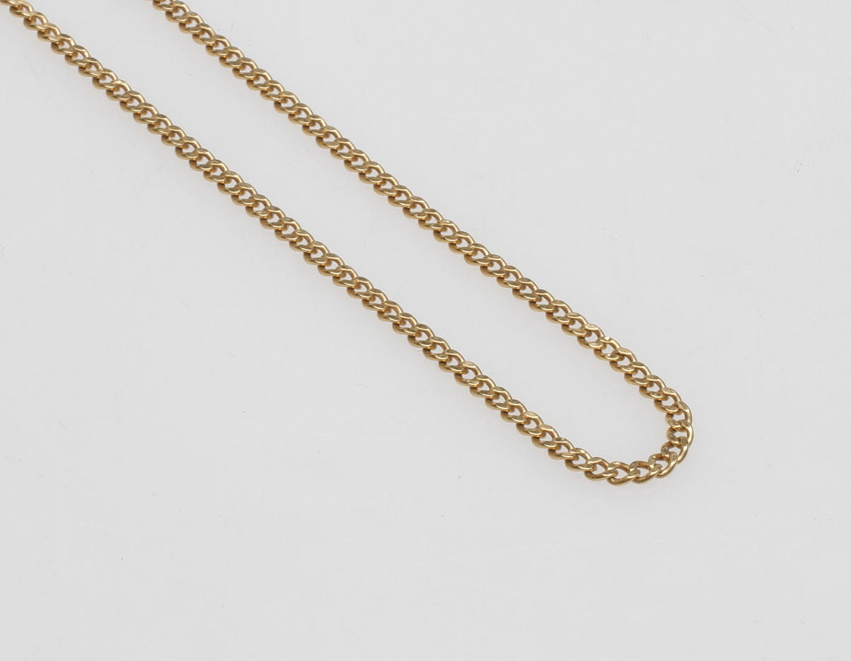 HALSKEDJA PANSAR, 18k guld, vikt ca 6 gr.