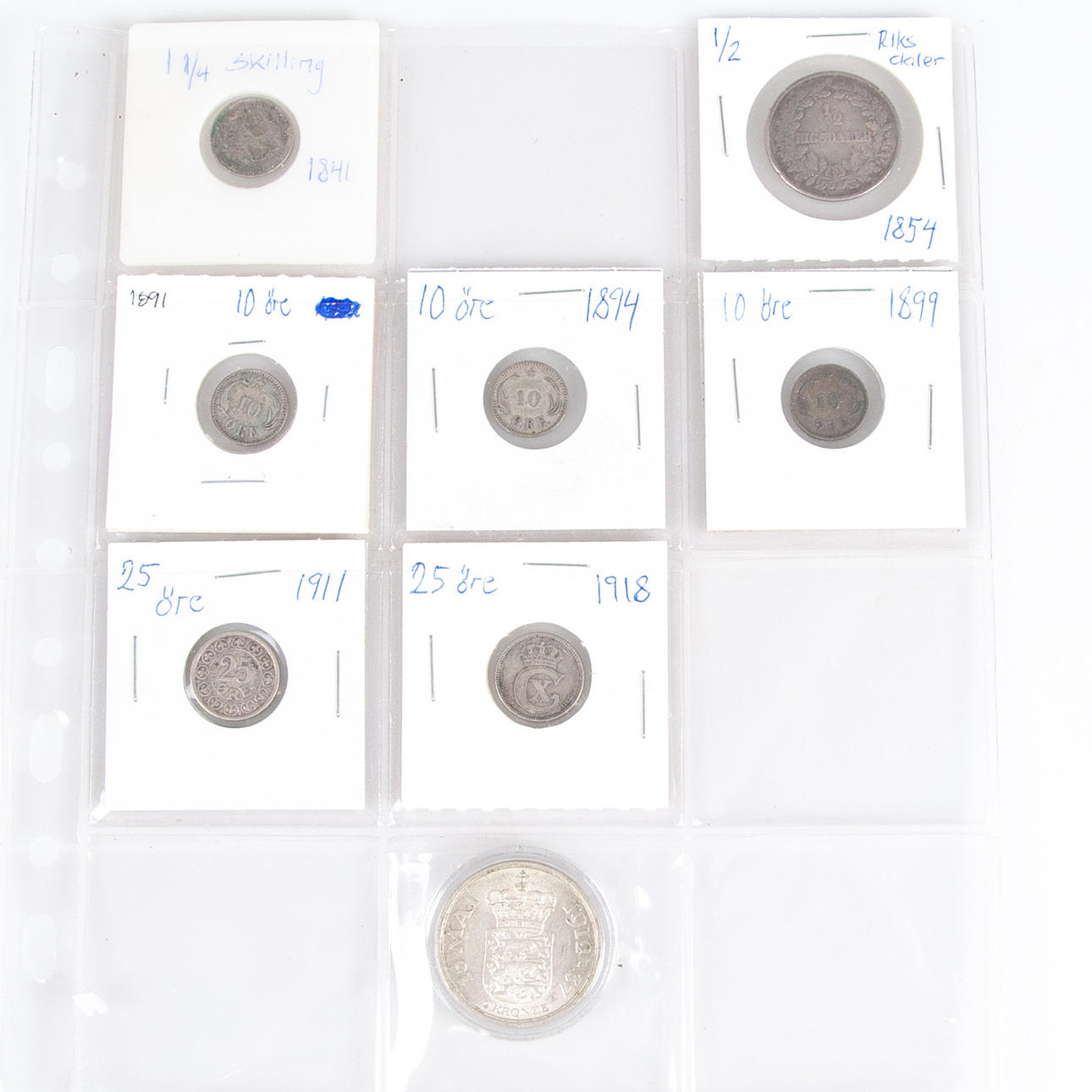 DANMARK ÄLDRE SILVERMYNT.