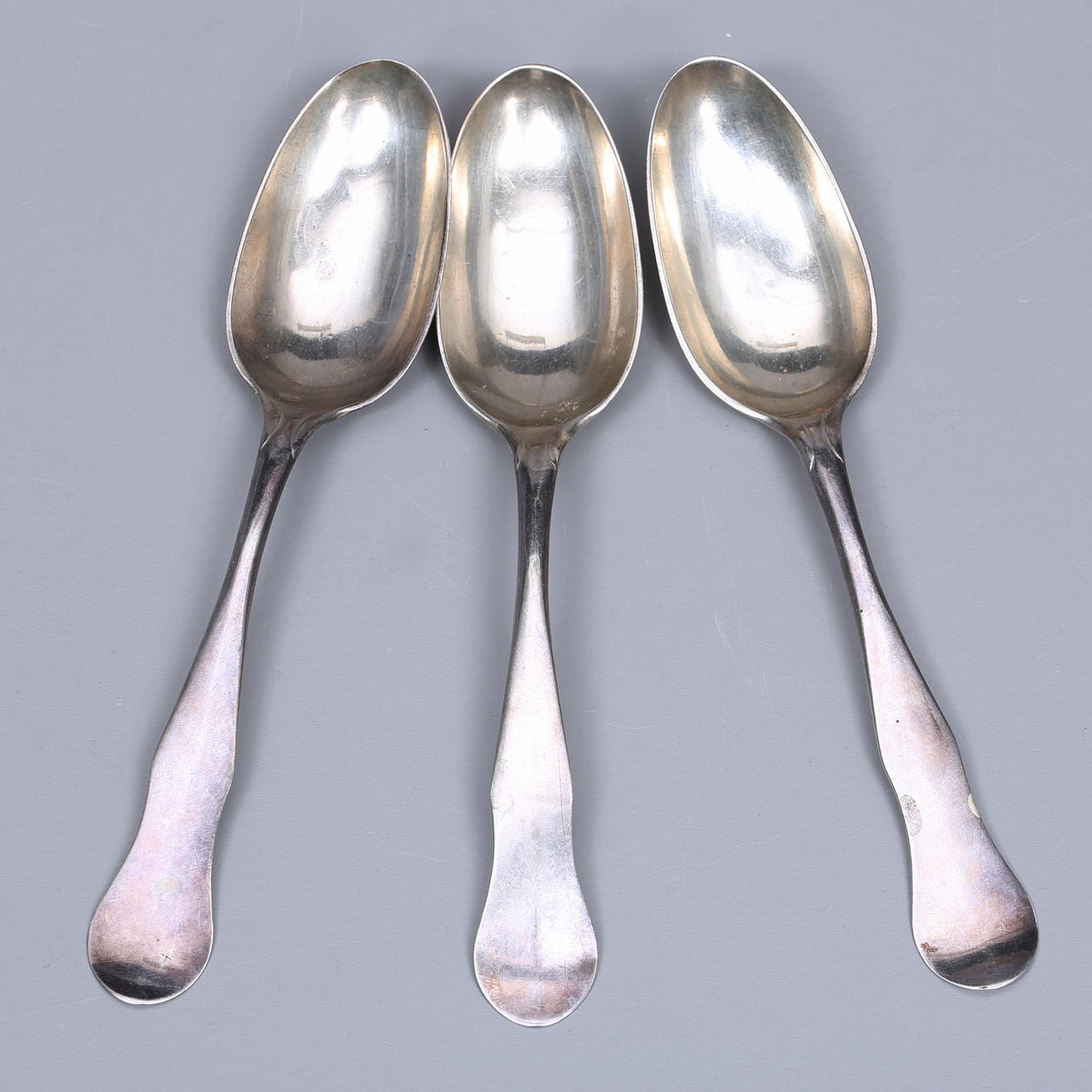 SPOONS, 3 pcs, silver, 159 grams, 1803.