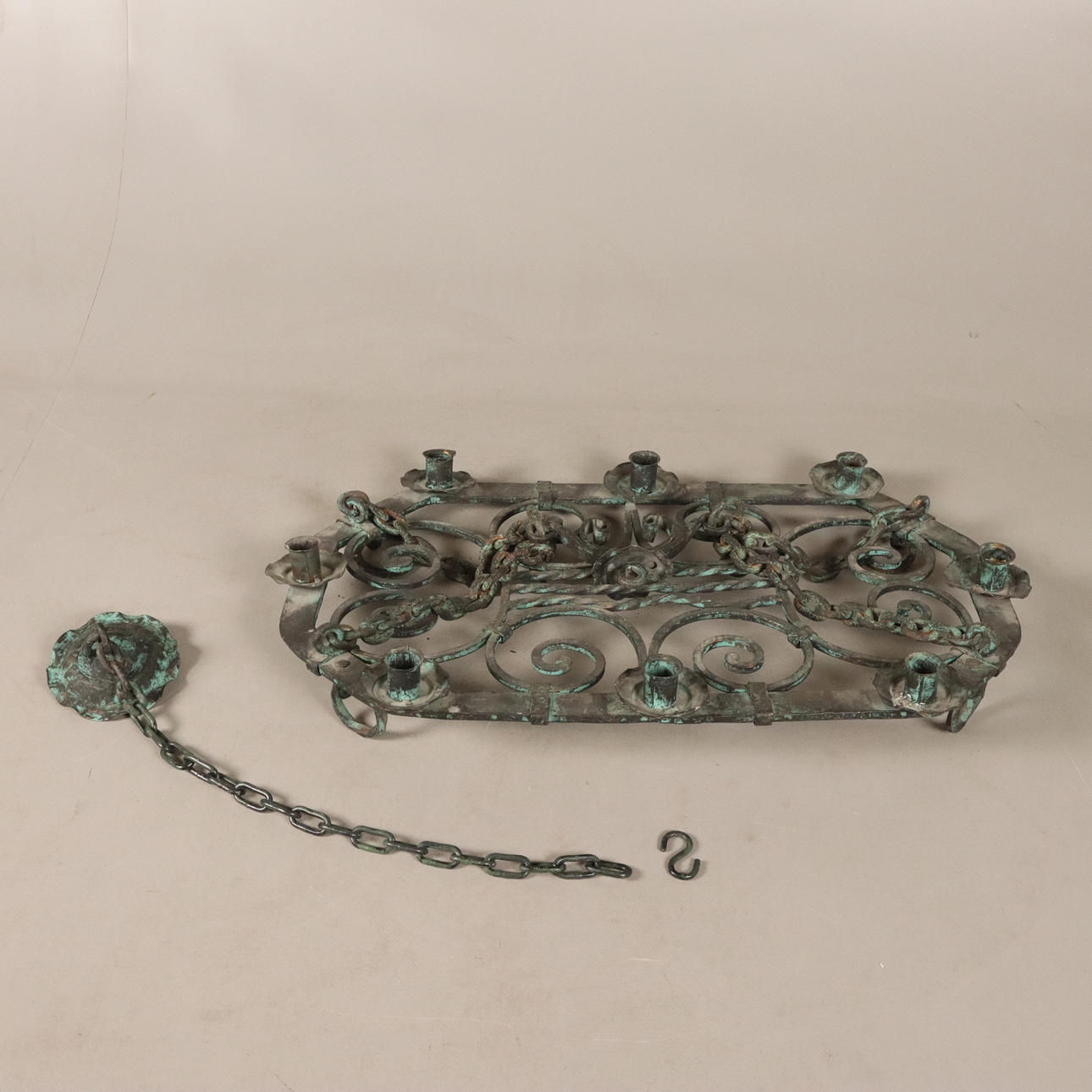 TAKKRONA, för stearinljus. Metall.