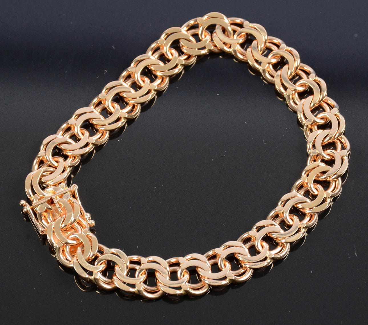 ARMLÄNK, Bissmark, 18k, guld.