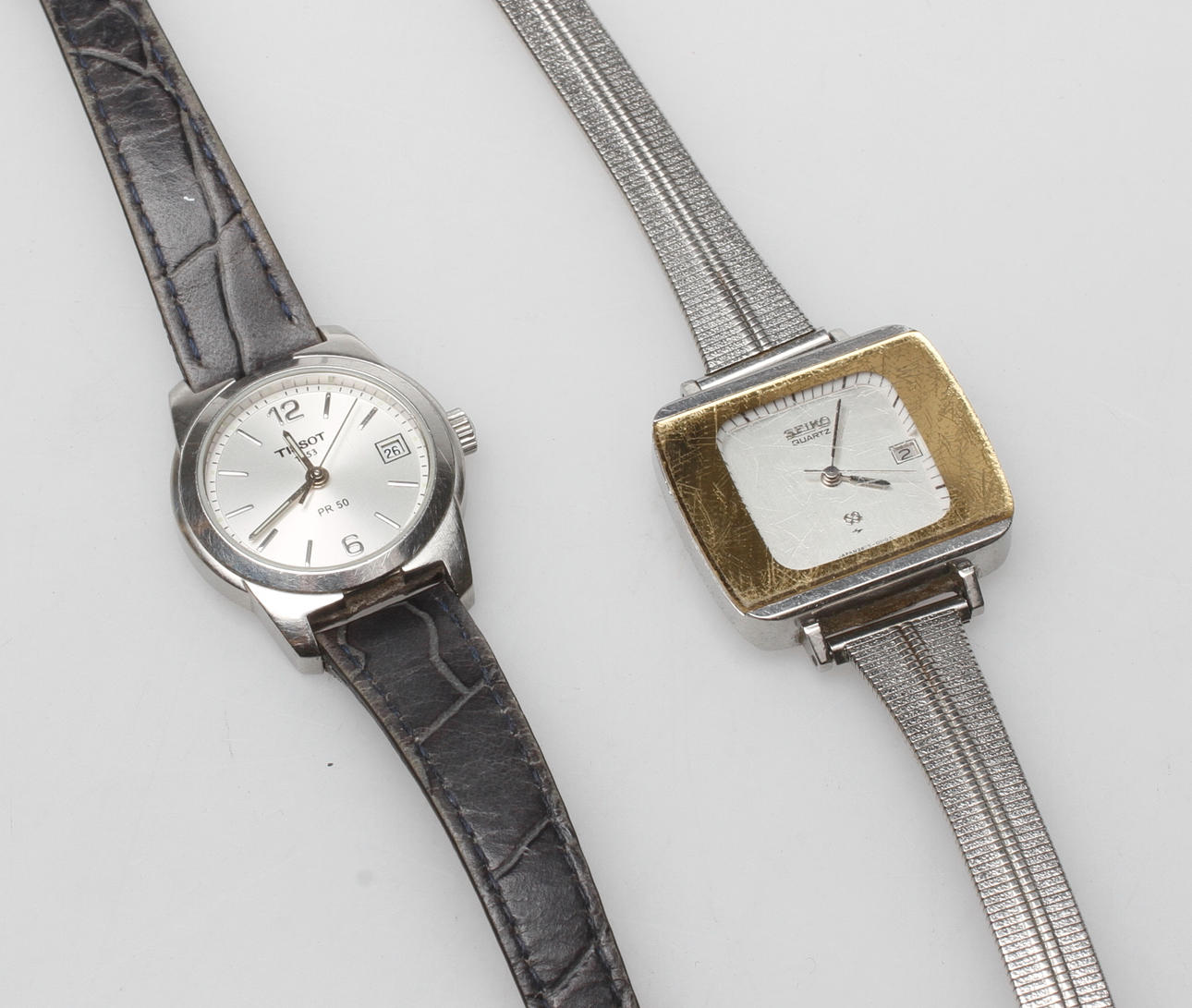 ARMBANDSUR,2 st, dam, Tissot samt Seiko.