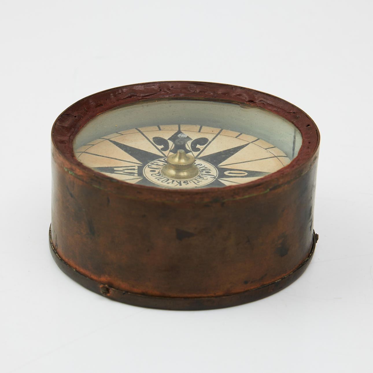 AIR COMPASS, mid 19th century, CE Kronberg Carlskrona, compass disc in ...