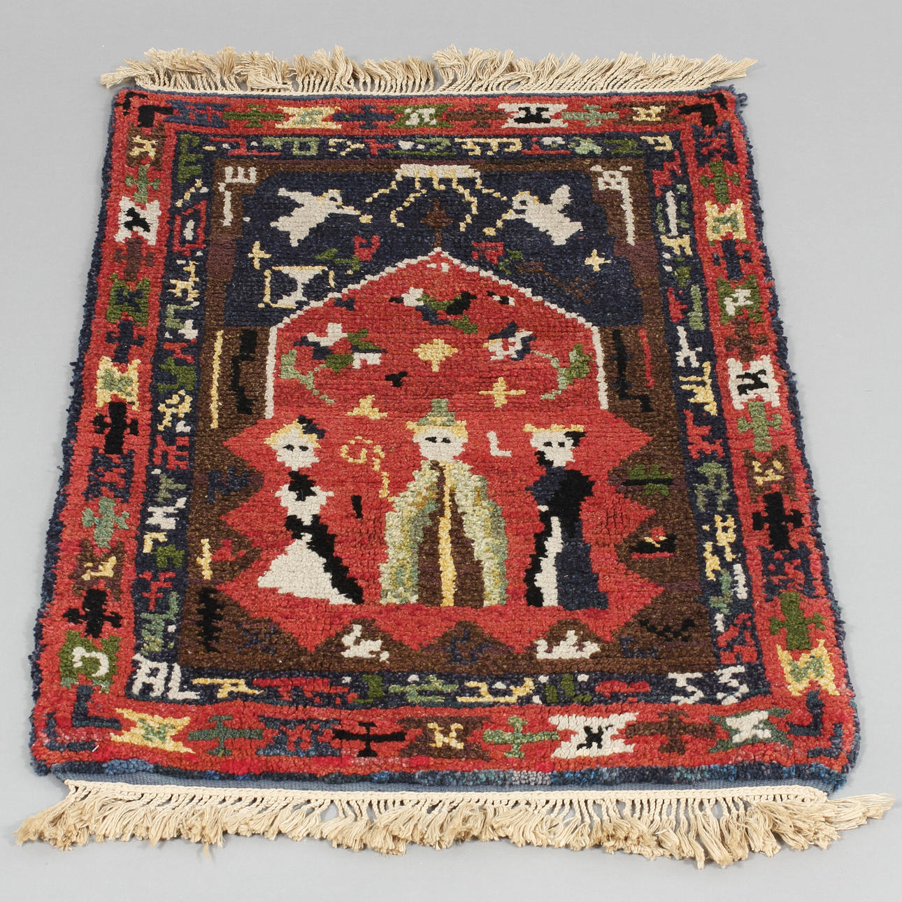 TISSUE, Flossa, signed AL and dated 55. Carpets & Textiles - Textiles ...
