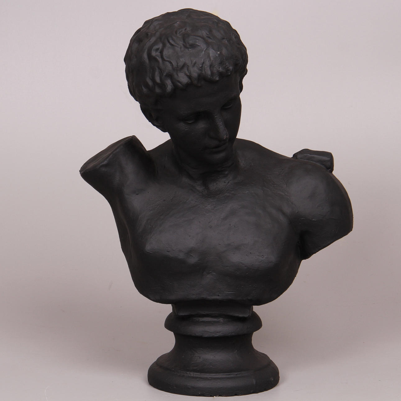 BYST, gjutjärn, föreställande Hermes, samtida, höjd ca 62 cm.