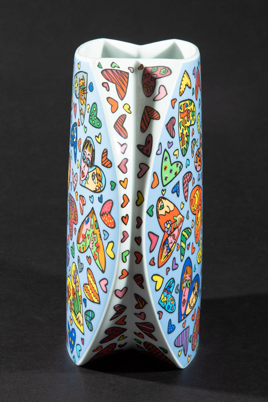 Rosenthal Rizzi 限定 陶器 置物 ポップアート Sold at Auction: Rosenthal Vase James Rizzi. Art Collection #1