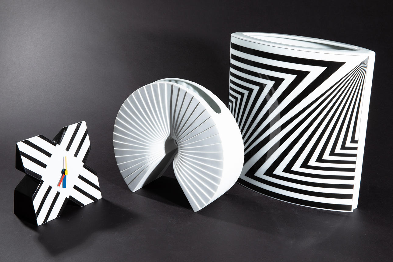 MARCELLO MORADINI. ROSENTHAL. 3 Objekte (80-47).