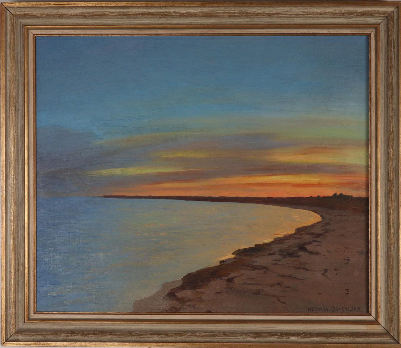 HERMAN ÖSTERLUND. OLIE på lærred, signeret.