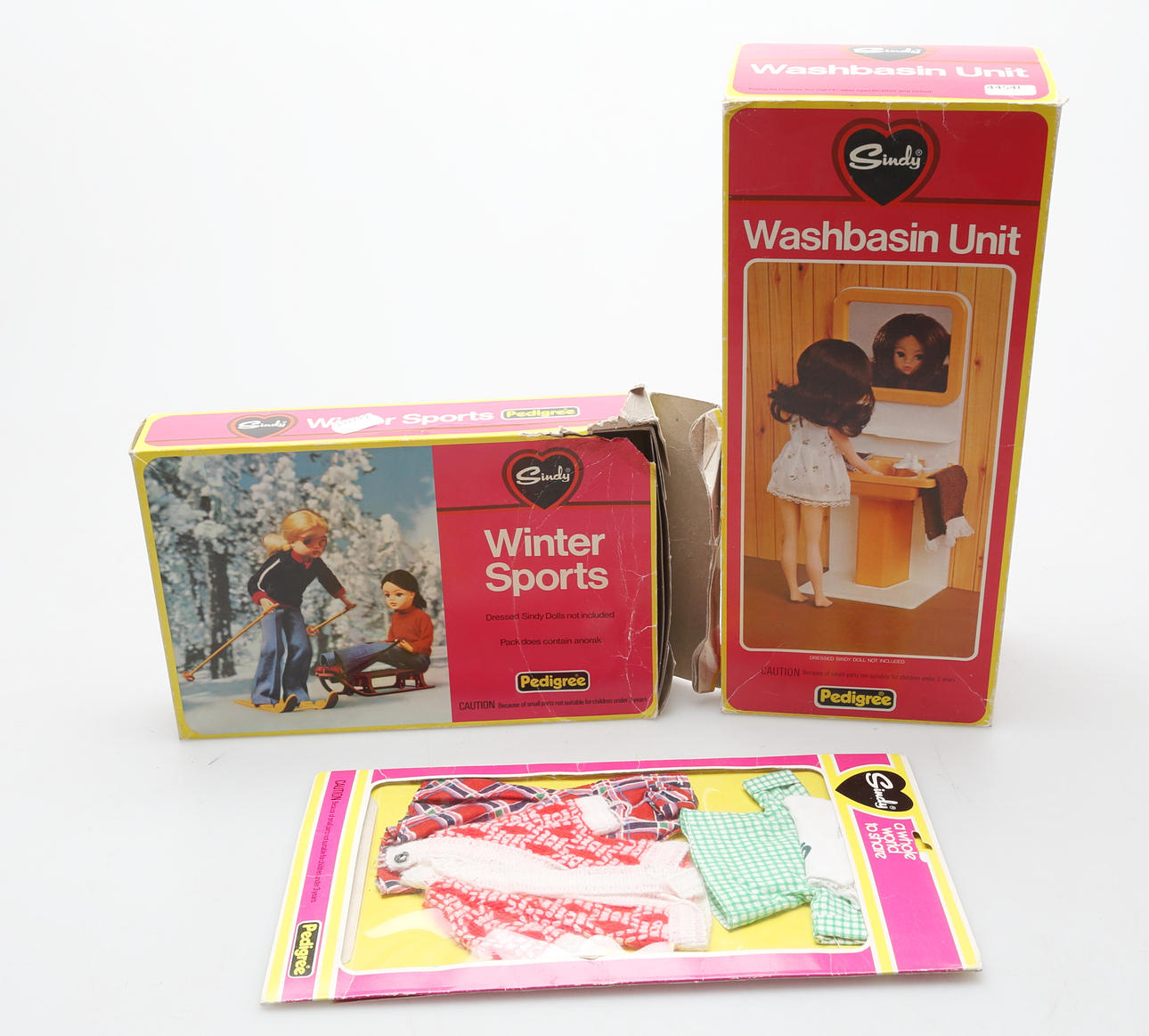 LEKSAKER, 3 delar Sindy.