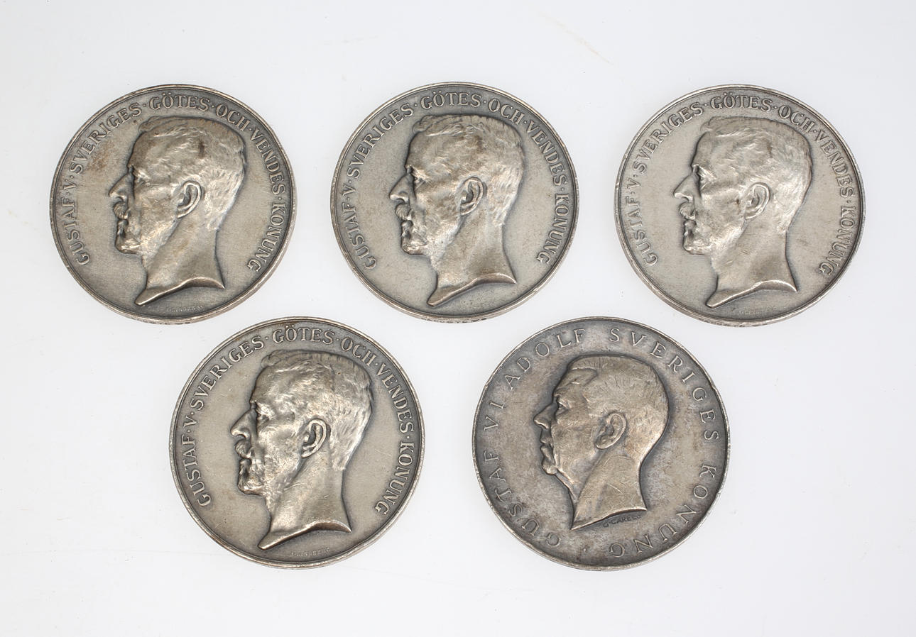 SILVERMEDALJER, 5 st.