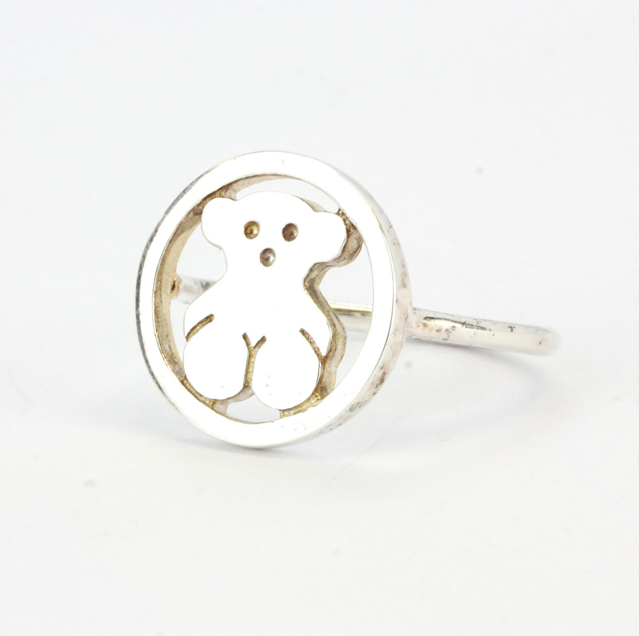 ANILLO TOUS OSO PELUCHE DE PLATA.