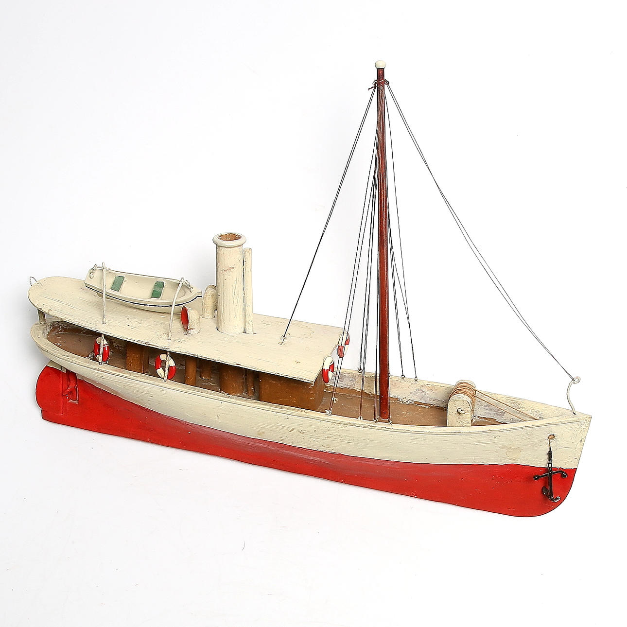 MODELLSKEPP, trä, ångbåt. 1900-tal.