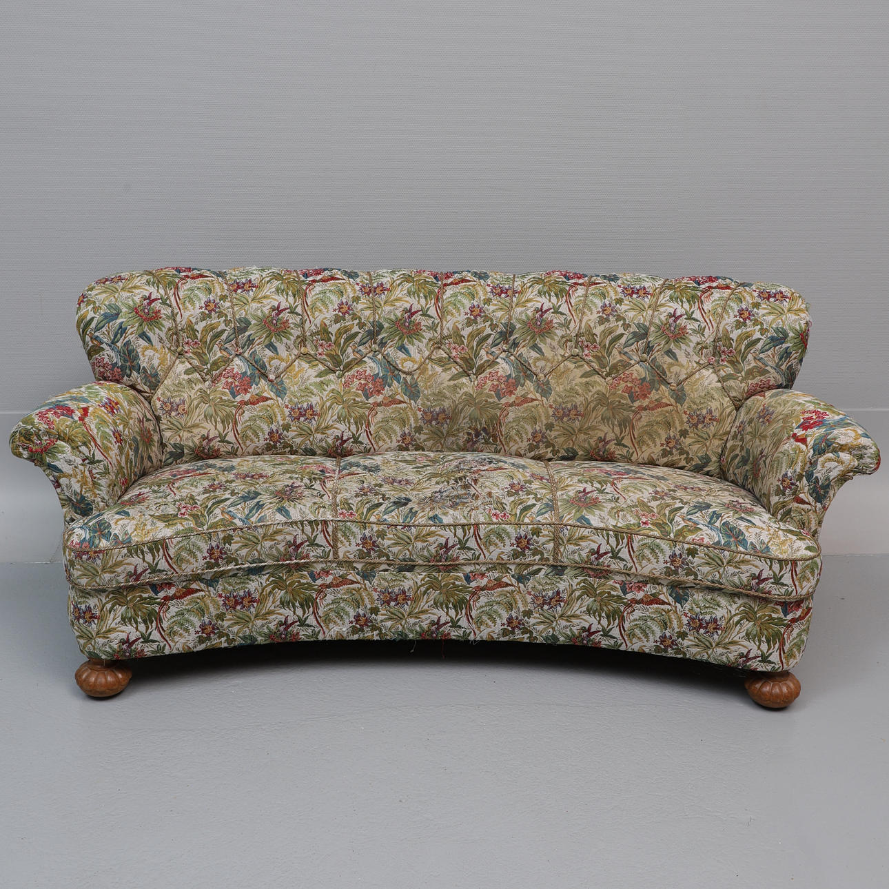 SOFA, blomstret polstring, 1940'erne.