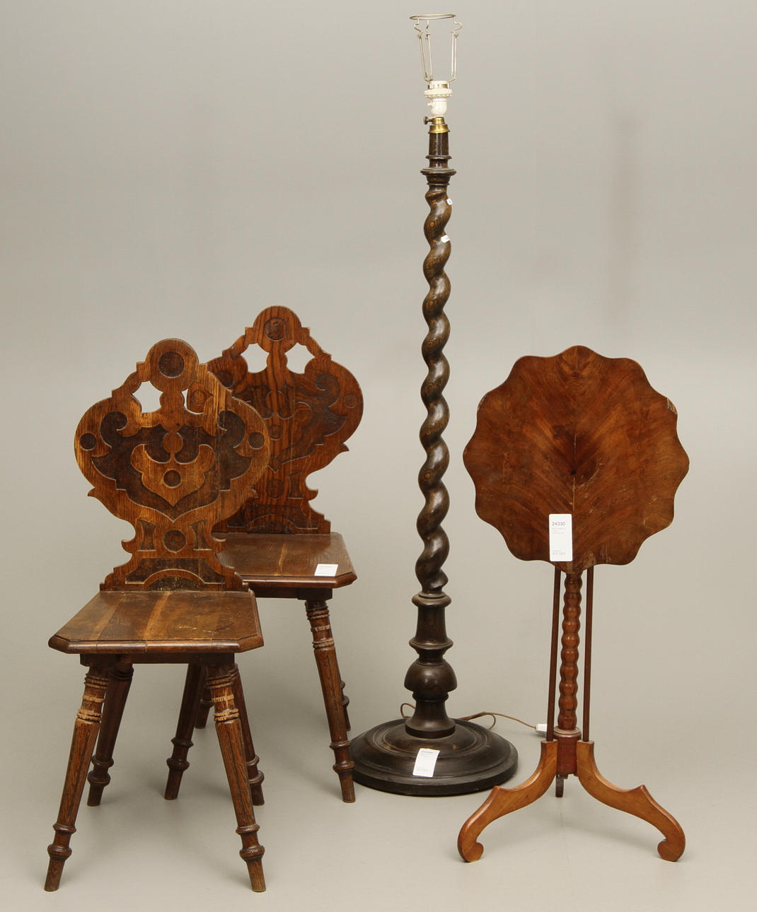 PARTI MÖBLER, 4 delar, 1800/1900-tal.