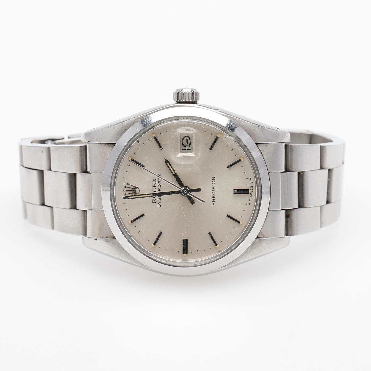 ROLEX "Precision", rostfritt stål, 1970-tal.