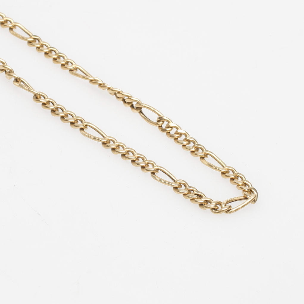 HALSKEDJA FIGARO, 18k guld, vikt ca 15,2 gr.