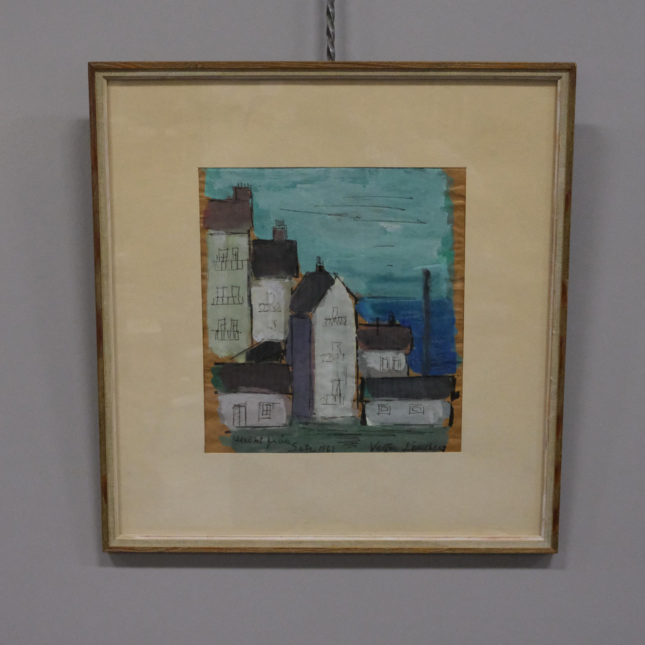 VALTER LINDBERG, AKVARELL.