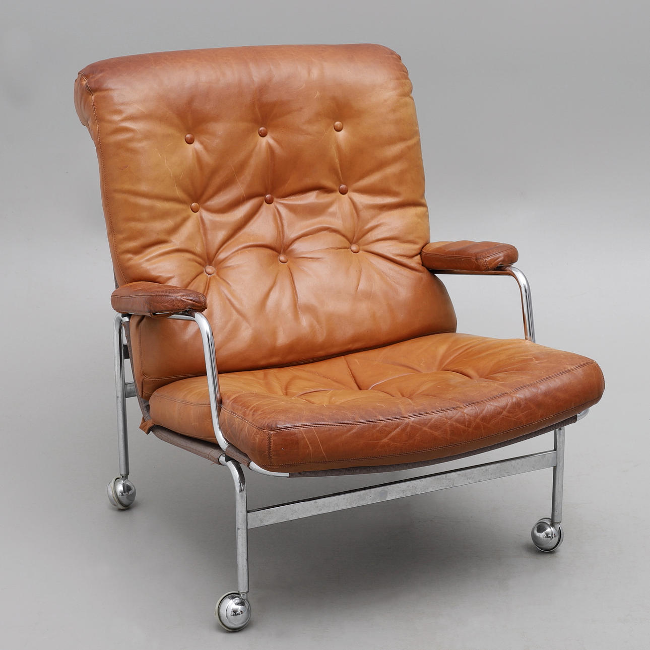 BRUNO MATHSSON. LÆNESTOL, "KARIN", DUX.