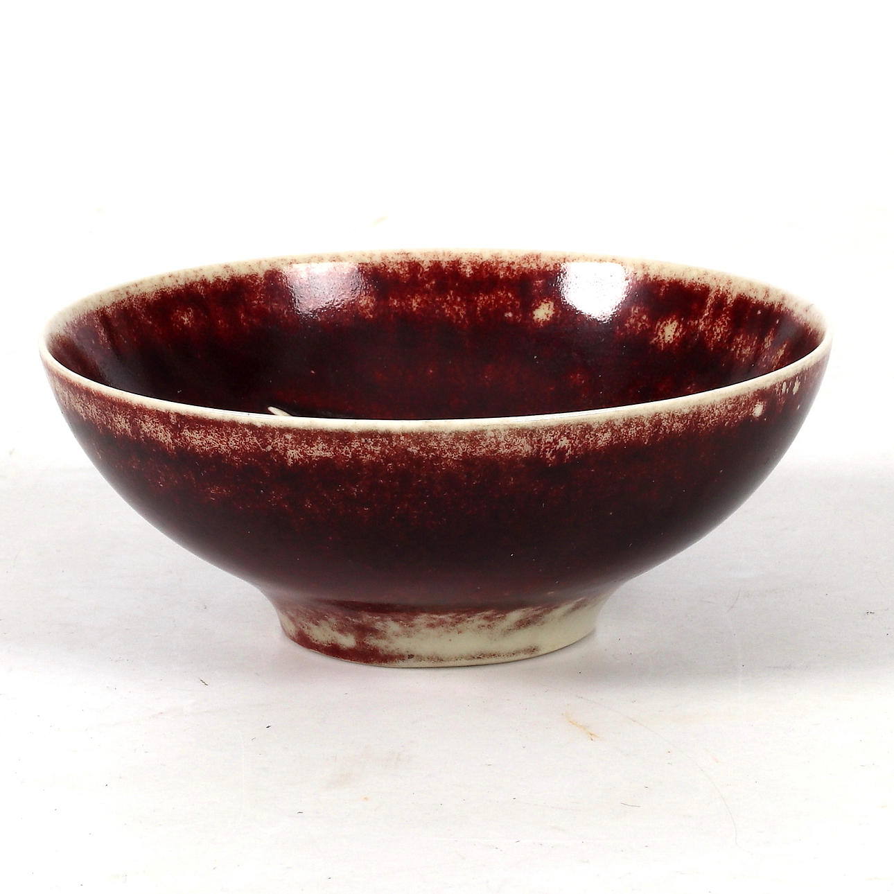 SVEN WEJSFELT. Bowl, stoneware, Gustavsbergs Studio, dated -77.