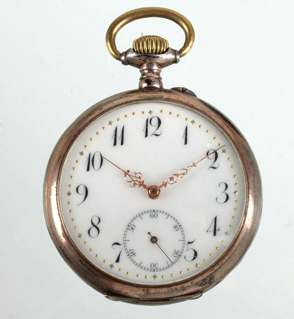 ANTIK herrfickur, silver 800.