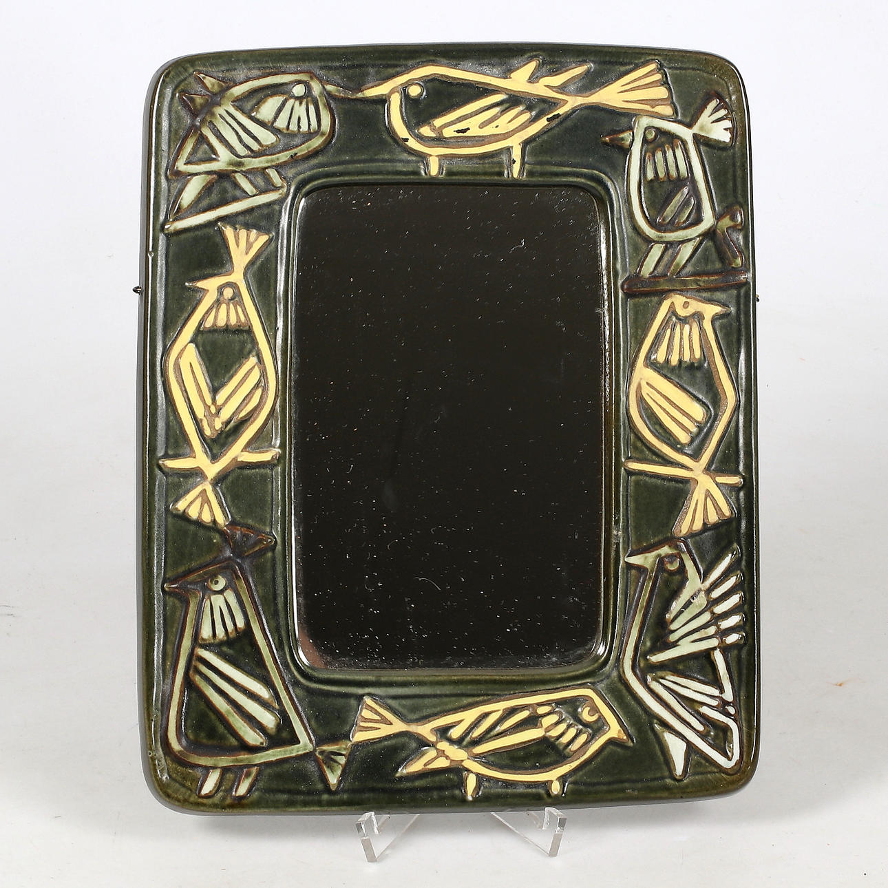 LISA LARSON. Mirror, ceramics, Gustavsberg.