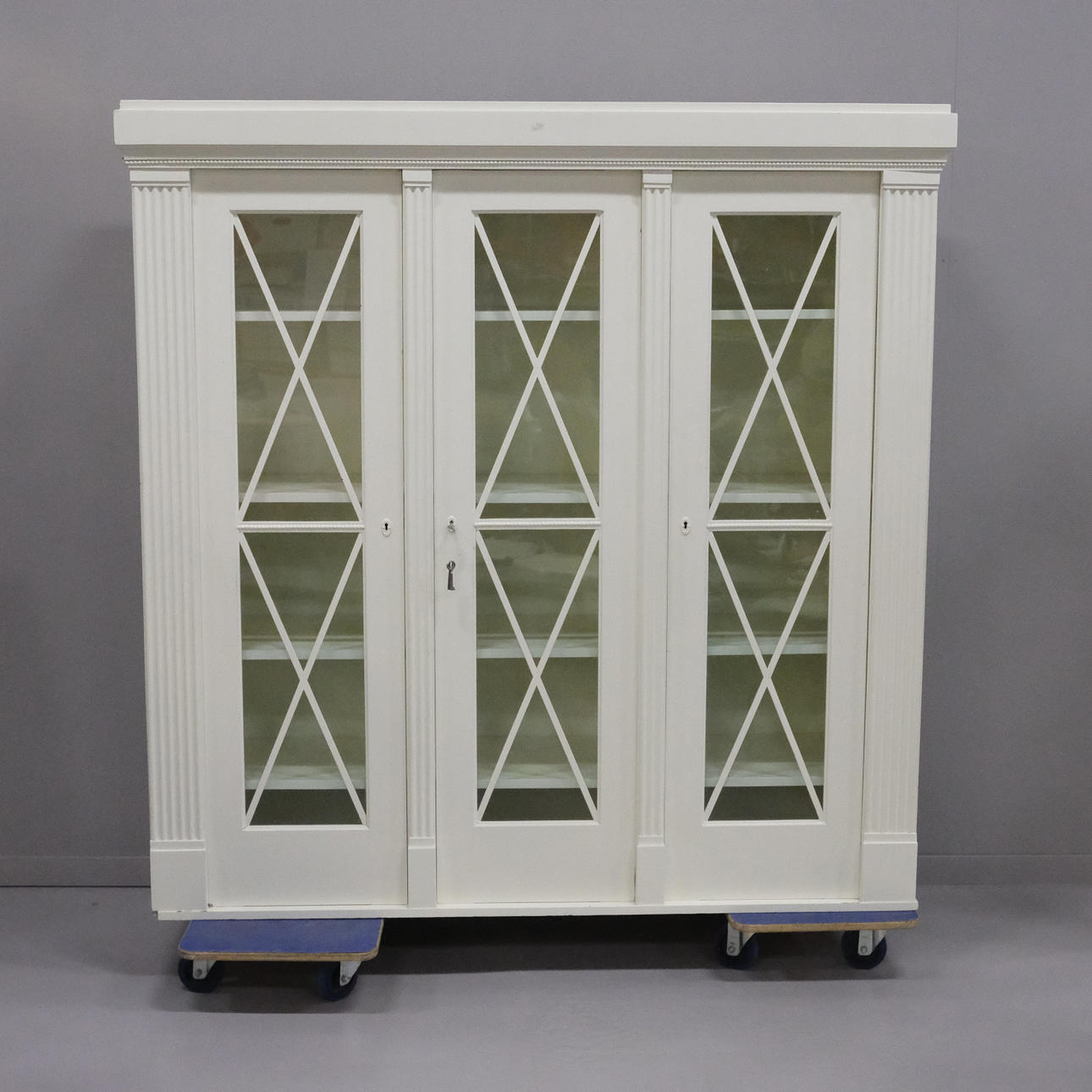 GLASS CABINET, EMPIRE STYLE.