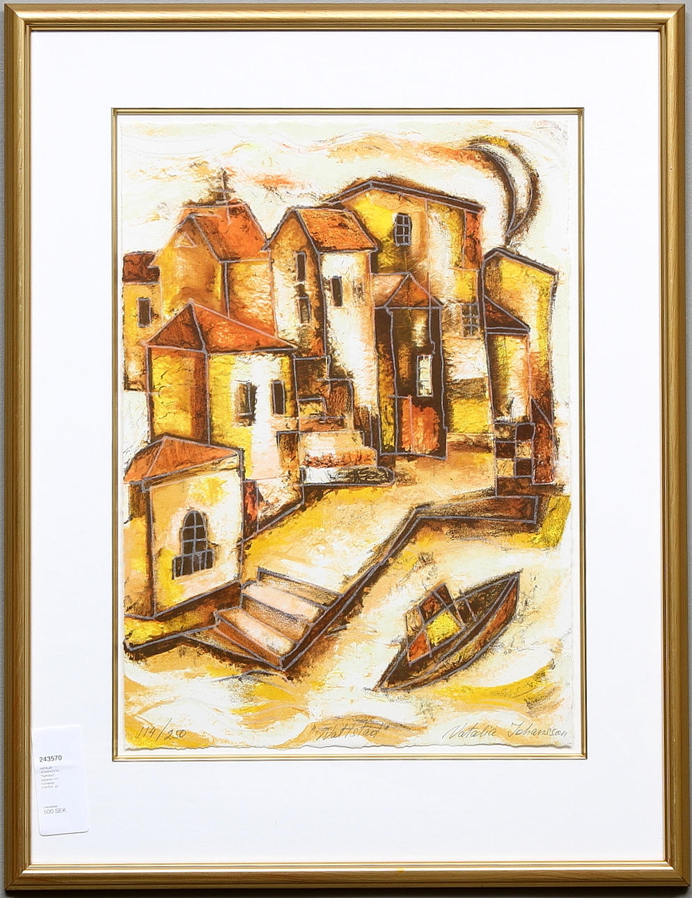 NATALIA JOHANSSON. "Nattstad", signerad och numrerad 114/250.