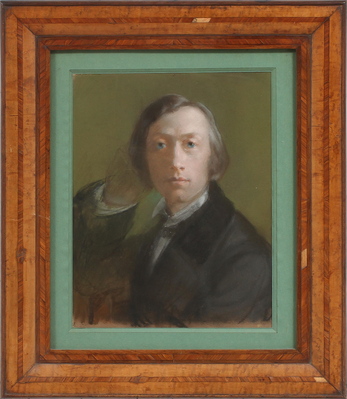 OIDENTIFIERAD KONSTNÄR. Pastell på papper, porträtt av H.C. Andersen, 1900-tal.