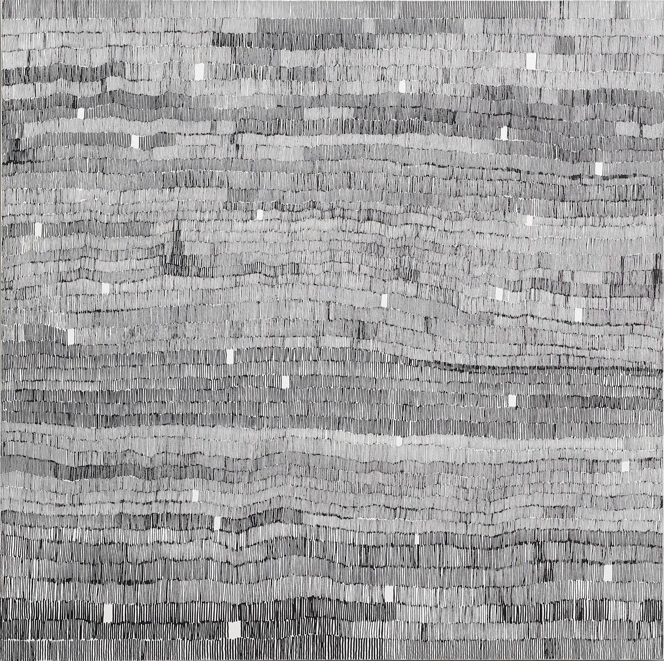 LENA OHLÉN. COMPOSITION WITH BLACK LINES.