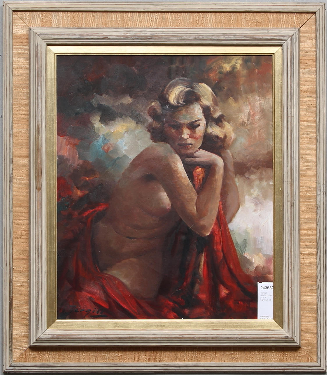 TORALF JERGILL. Olja på duk. Signerad .